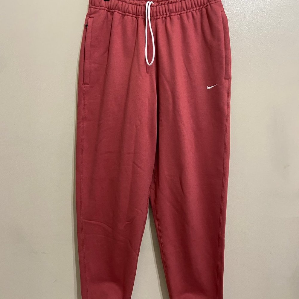 Nike Nikelab NRG Solo Swoosh Fleece Pants Canyon Rust Mens CW5460-691 NEW